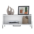Shan Minimalistic White Coffee Table with Storage.
