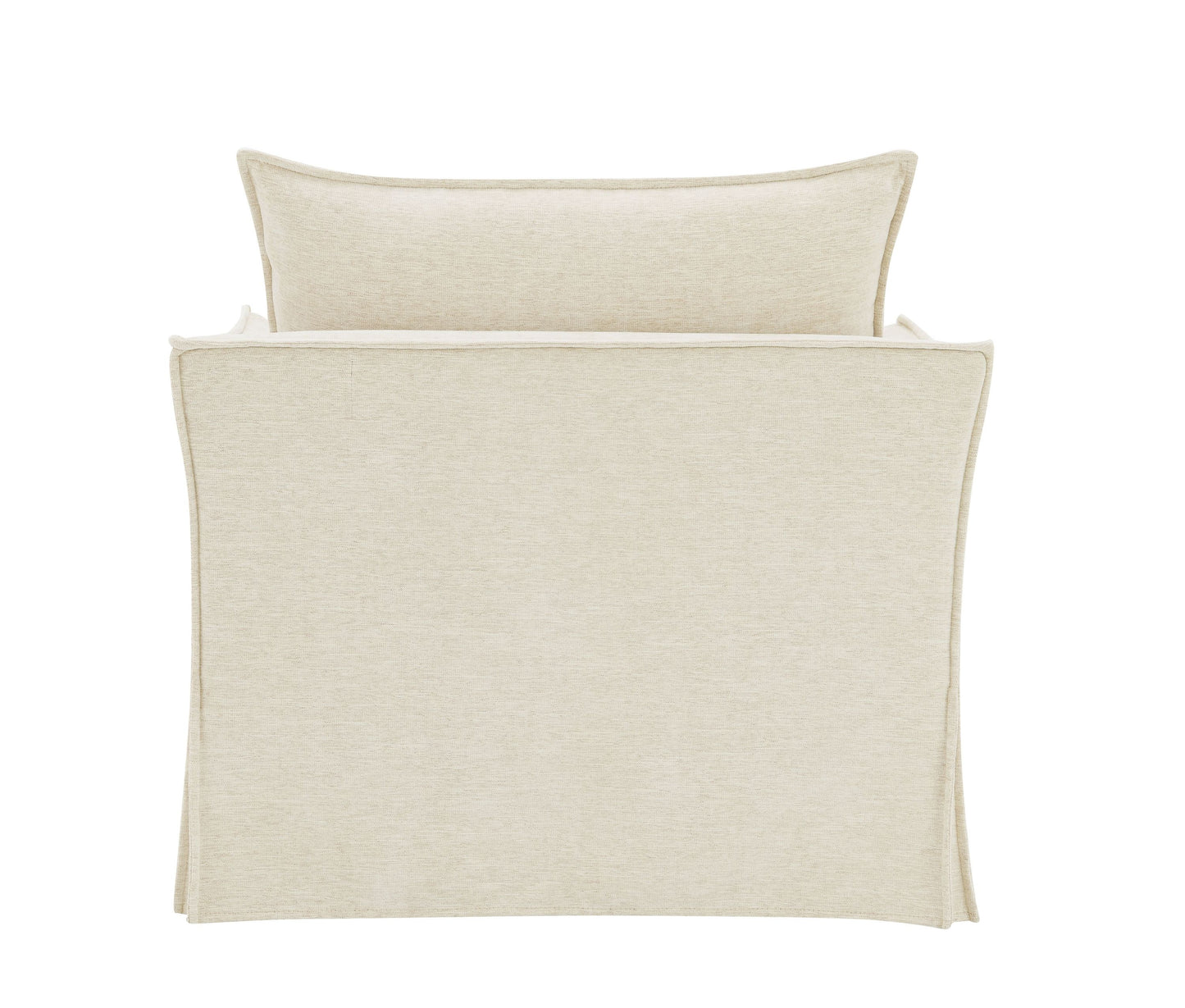 Shane Beige Linen Chair w/2 Pillows