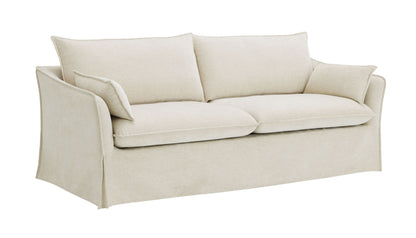 Shane Beige Linen 3Pcs Living Room Set (Sofa, Loveseat, Chair)