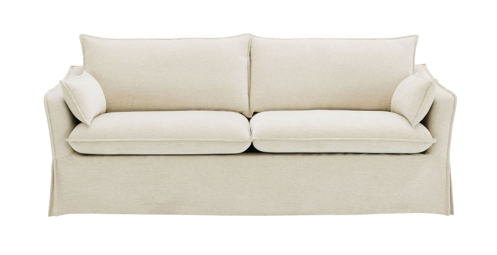 Shane Beige Linen Sofa w/2 Pillows