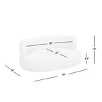 Shep 36' Curved Dog Sofa Bed Medium Moss Green Fleeced Teddy