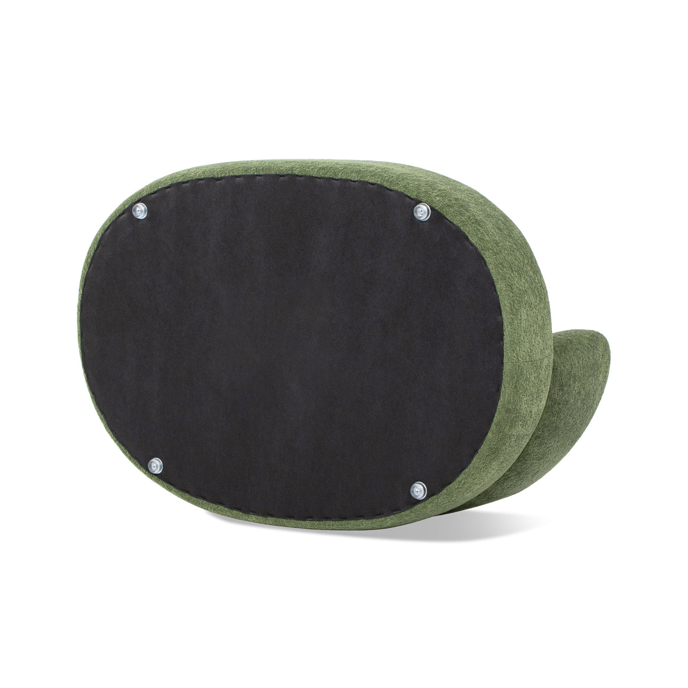 Shep 36' Curved Dog Sofa Bed Medium Moss Green Fleeced Teddy
