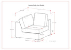Jasmine Right Arm Sofa Module