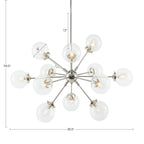 Paige 12-Light Chandelier with Oversized Globe Bulbs