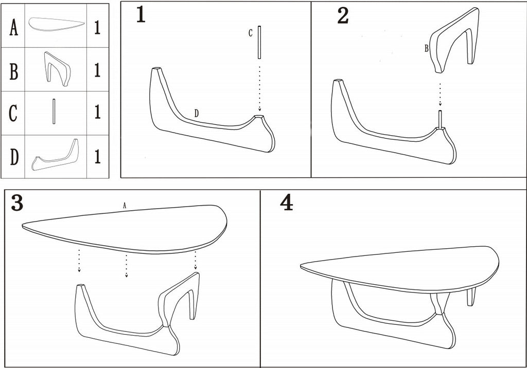 Geo Glass Coffee Table