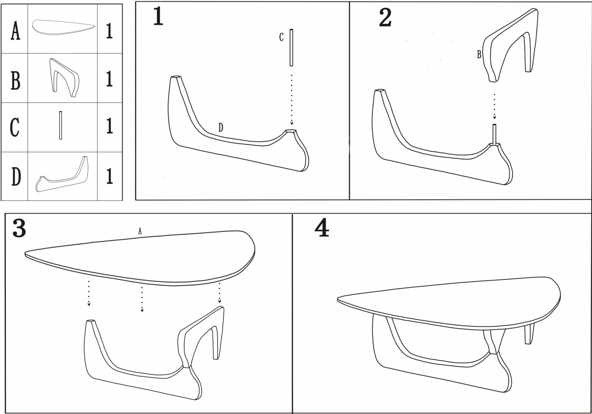Geo Glass Coffee Table