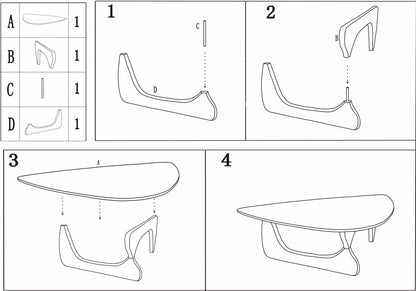 Geo Glass Coffee Table