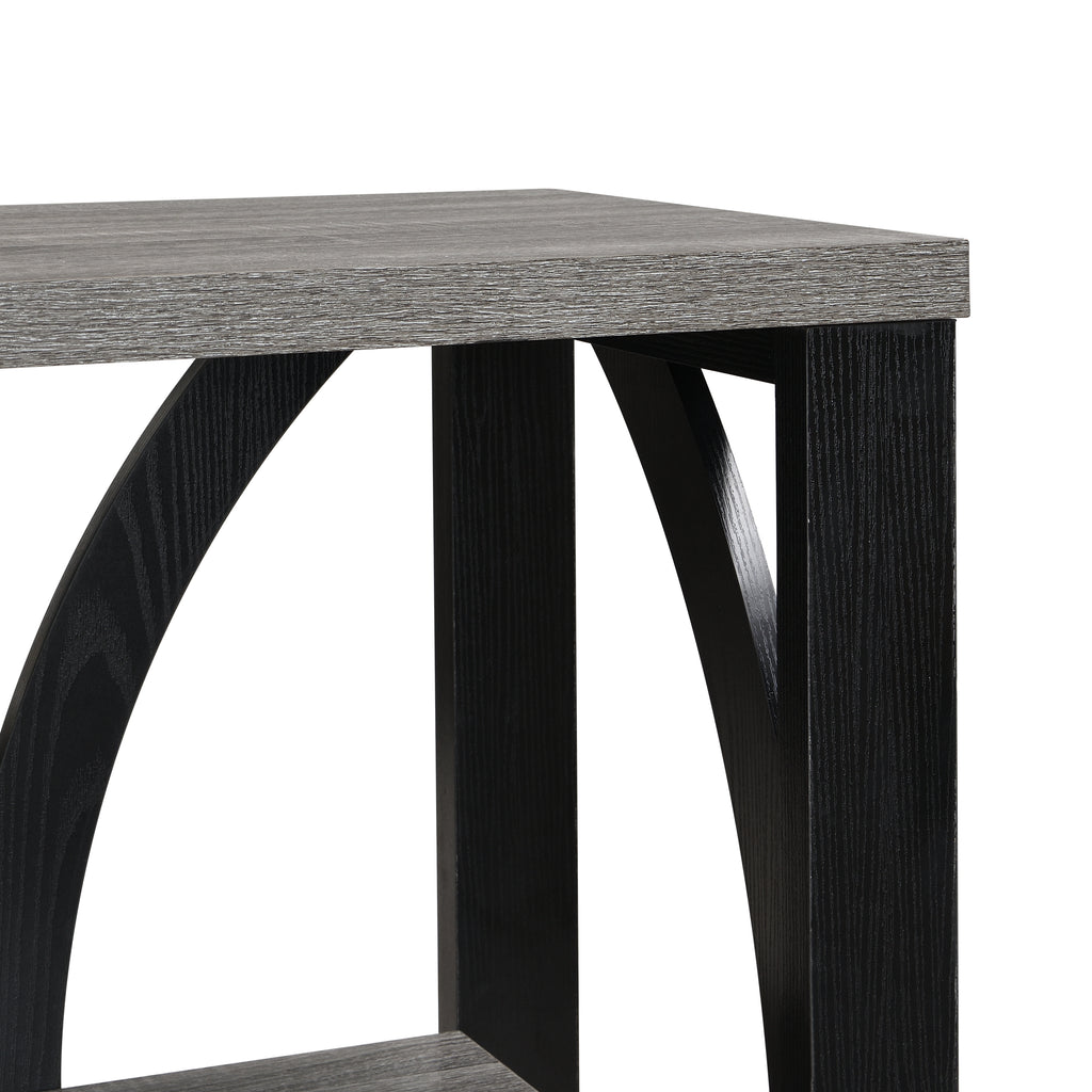 3-Tier Industrial Console Table,70.87 inch, Narrow Entry Table Long Table with Storage for Entryway, Living Room, Foyer, Hallway, black