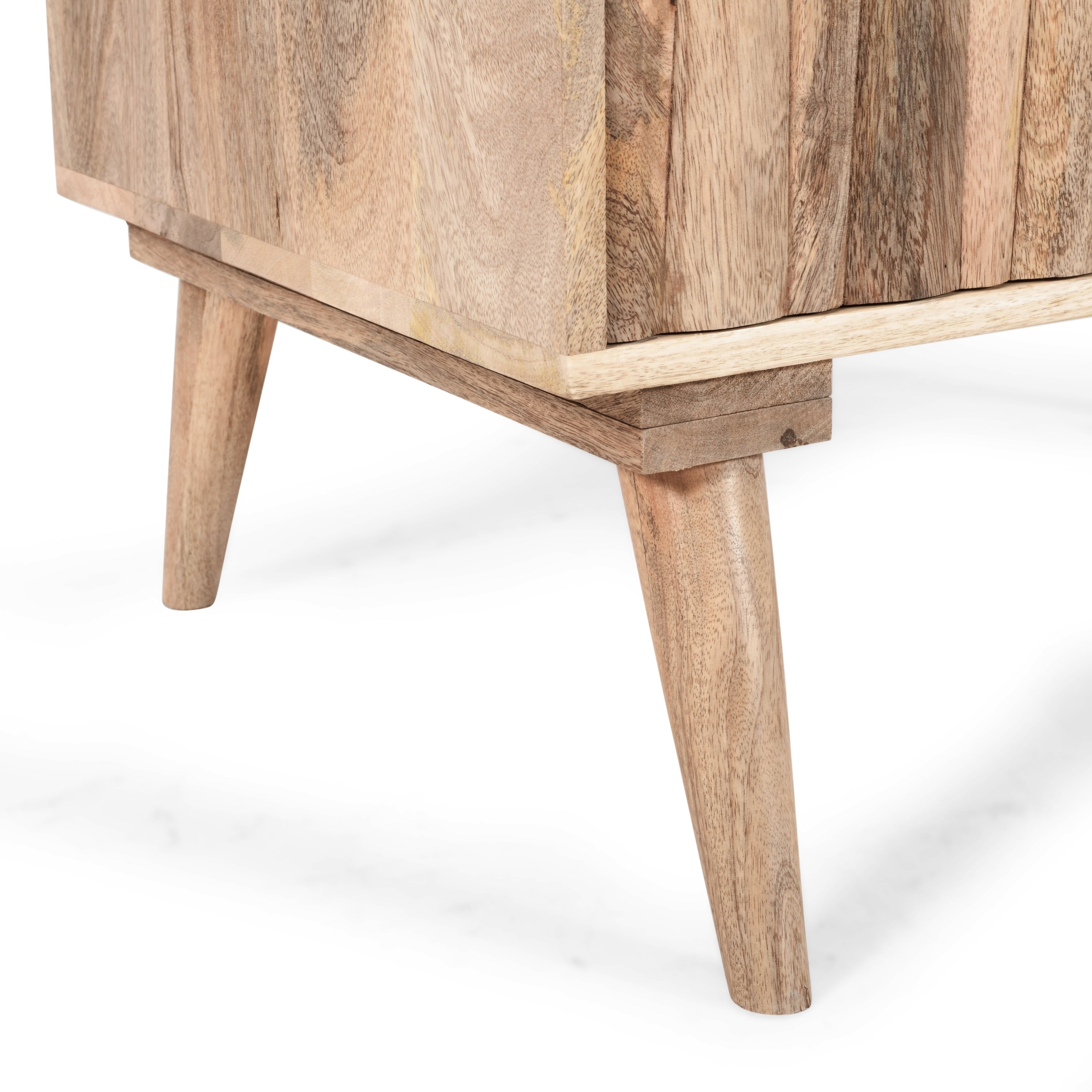 Stylish - Style 2 -Drawer 2 -Door Cabinet , Mango Wood in Natural Finish