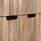 Stylish - Style 2 -Drawer 2 -Door Cabinet , Mango Wood in Natural Finish