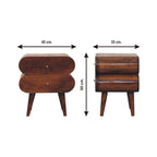 Artisan Furniture Solid Wood Bubble Chestnut Bedside