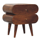 Artisan Furniture Solid Wood Bubble Chestnut Bedside