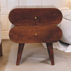 Artisan Furniture Solid Wood Bubble Chestnut Bedside