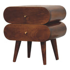 Artisan Furniture Solid Wood Bubble Chestnut Bedside