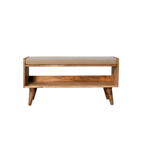 Oak-ish Nordic Storage Bench
