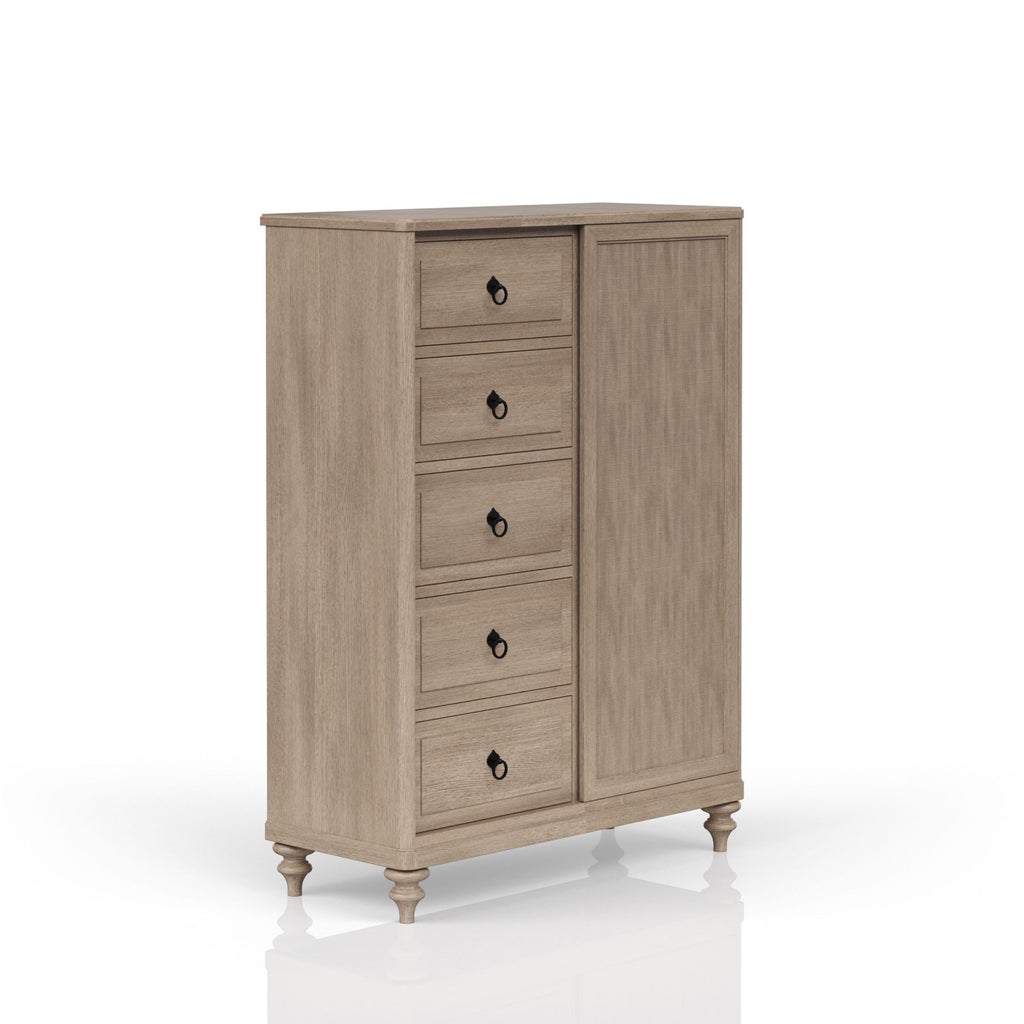 5 Drawer Door Chest Sand Finish
