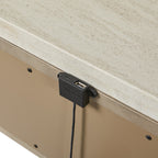 Two Drawer Nightstand with Rope Drawer Fronts