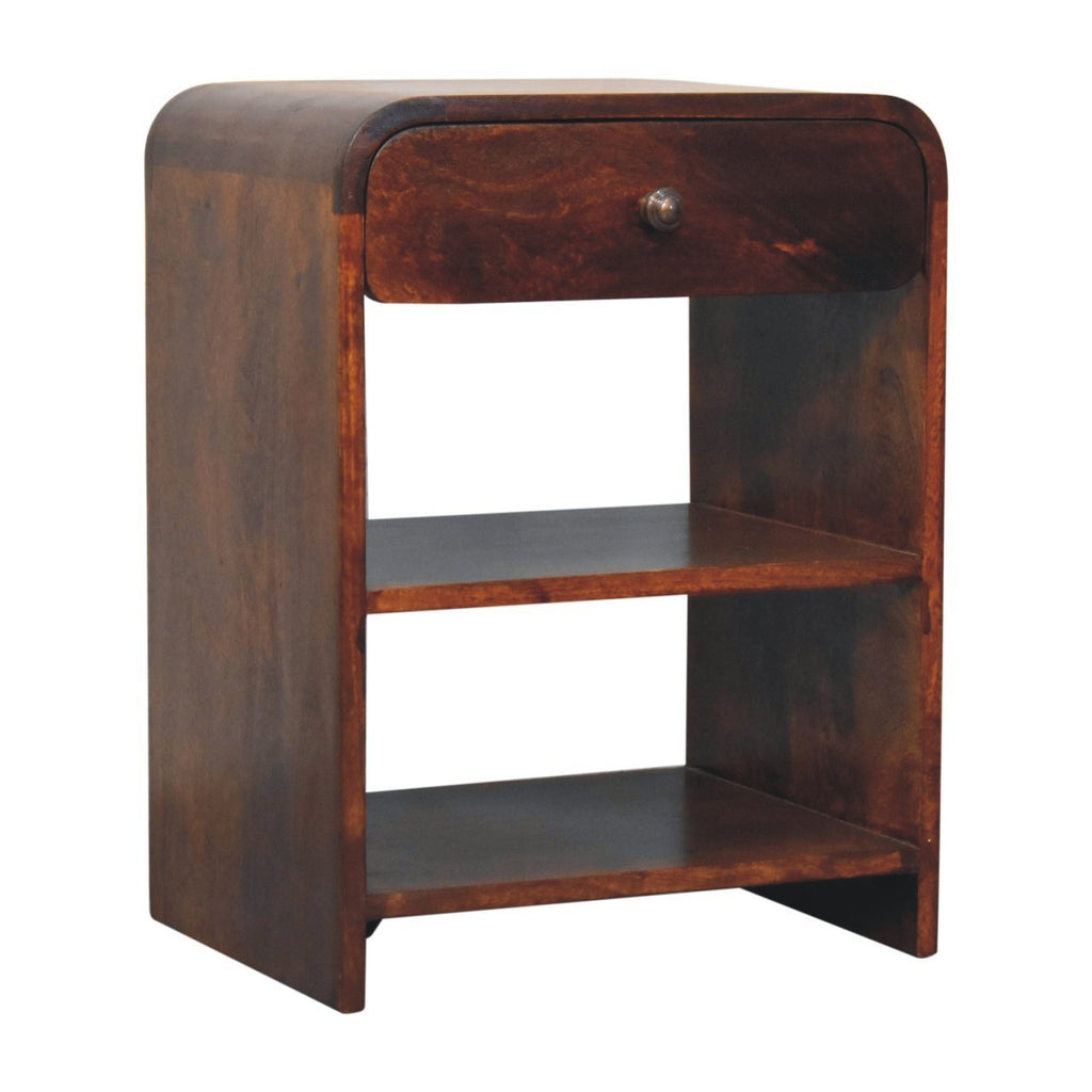 Artisan Furniture Solid Wood Aspen Open Bedside