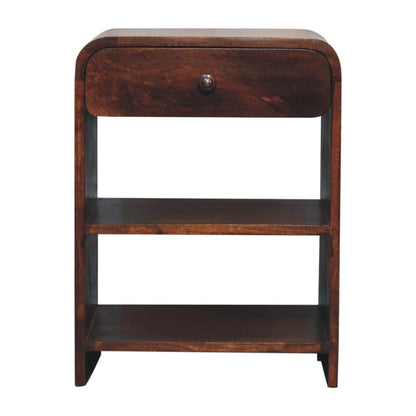 Artisan Furniture Solid Wood Aspen Open Bedside
