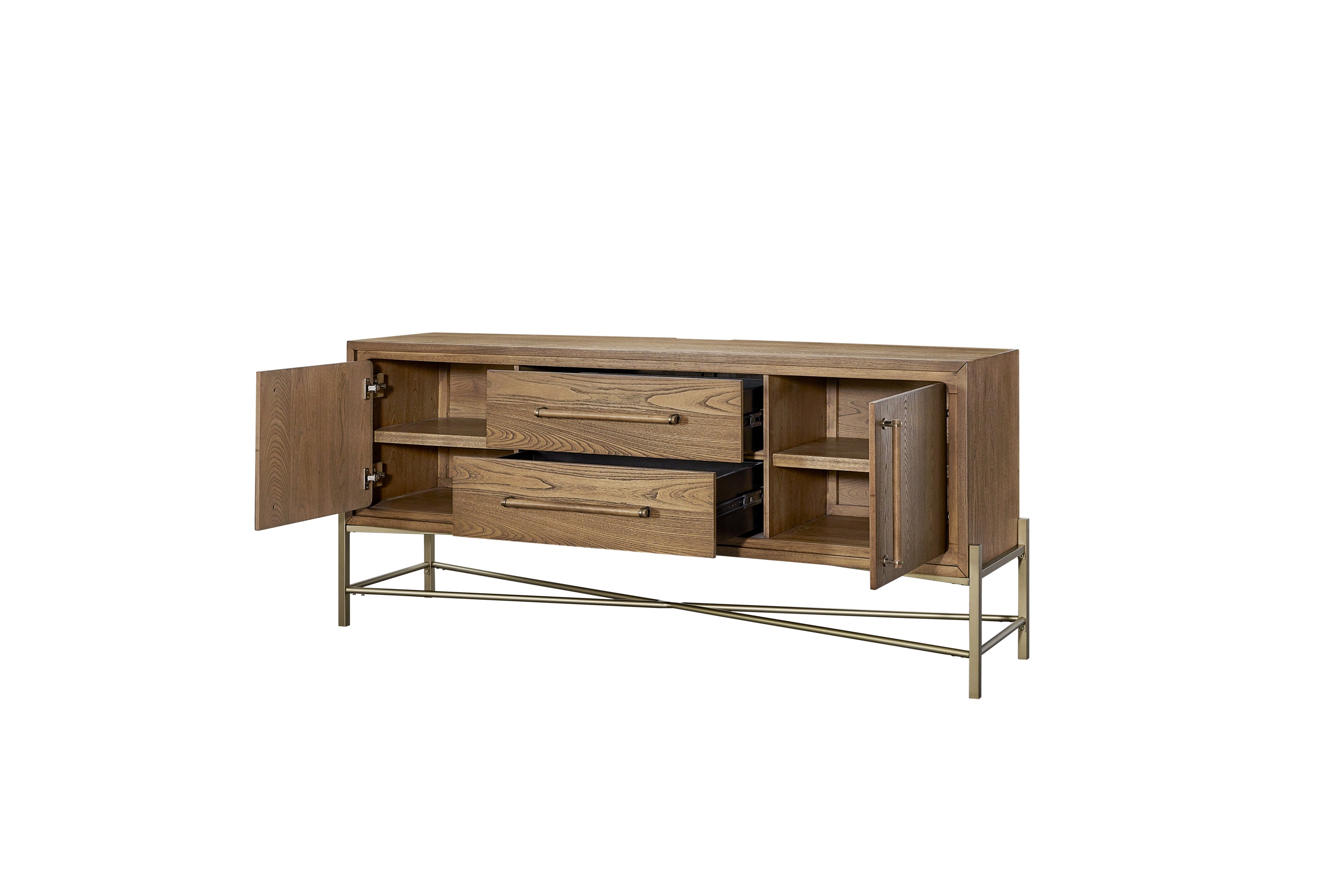 Metal Base Latte Sideboard