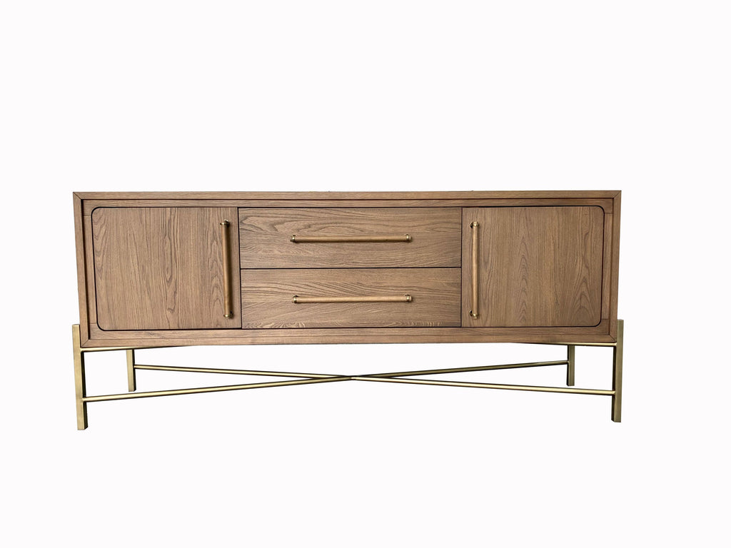 Metal Base Latte Sideboard
