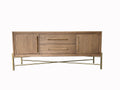 Metal Base Latte Sideboard