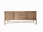 Metal Base Latte Sideboard