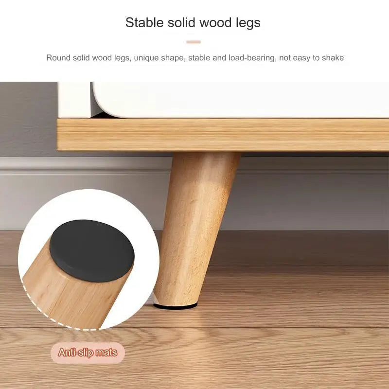 Solid Wood TV Stand Modern Farmhouse Boho with Doors  for the Living Room 120-200cm Length Adjustable Shelf