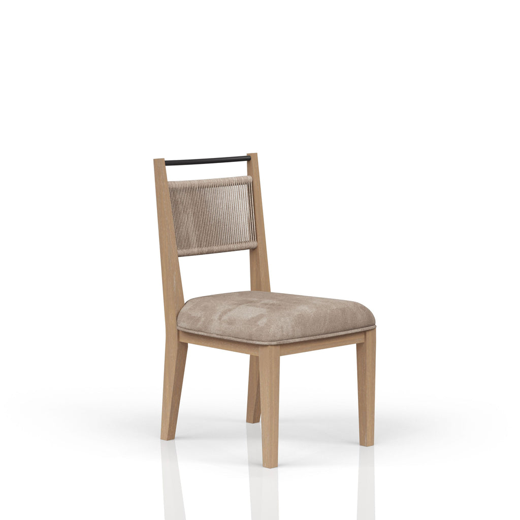 Rope Back Chair - Toffee/ Carmel
