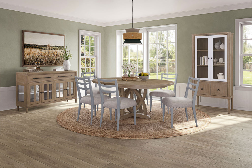 Round Dining Expandable Dining Table