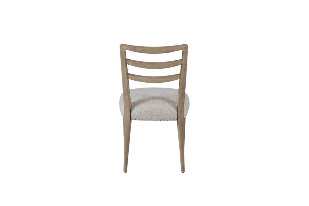 Ladderback Side Dining Chair is Sand Colored Finish Set of 2