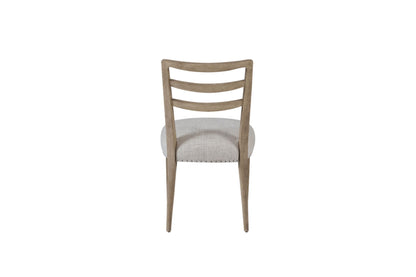 Ladderback Side Dining Chair is Sand Colored Finish Set of 2