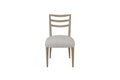 Ladderback Side Dining Chair is Sand Colored Finish Set of 2