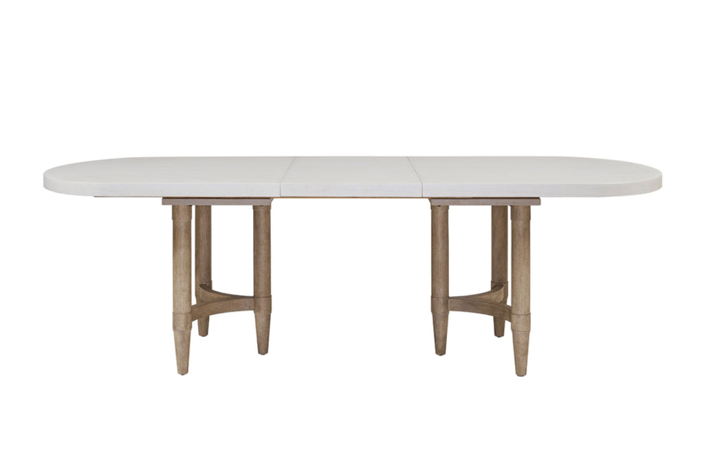 Triad Double Pedestal Dining Table with Leaf