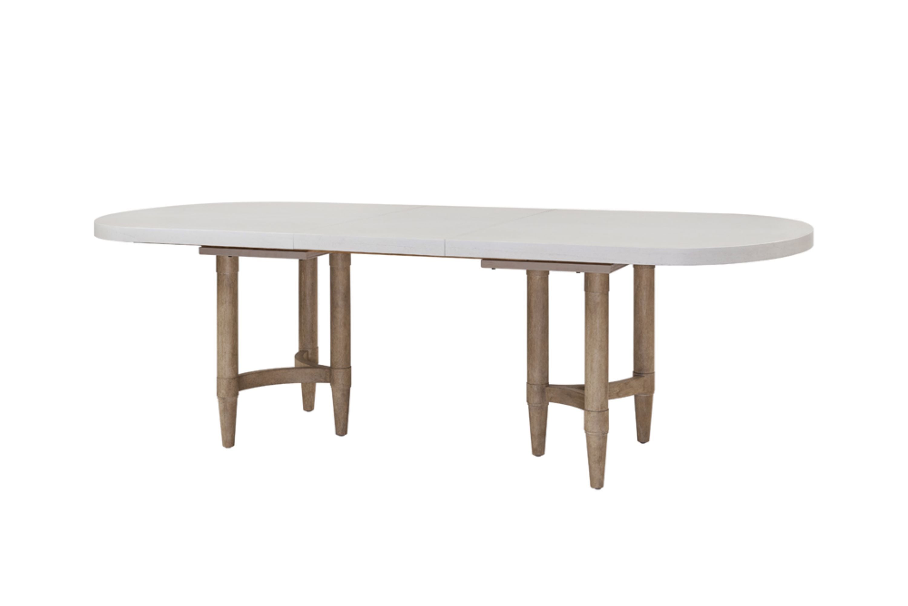 Triad Double Pedestal Dining Table with Leaf
