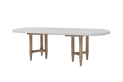 Triad Double Pedestal Dining Table with Leaf