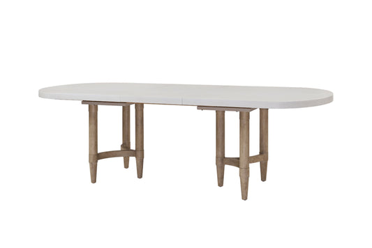 Triad Double Pedestal Dining Table with Leaf