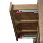 Wood Top 2 Drawer Cocktail Table - Cocoa Finish.