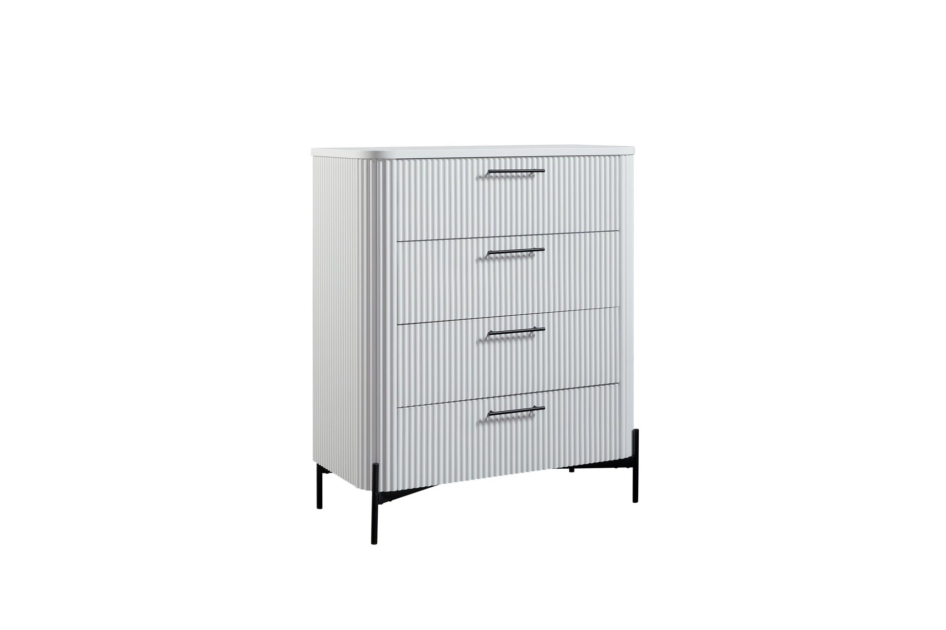 4 Drawer Chest - White