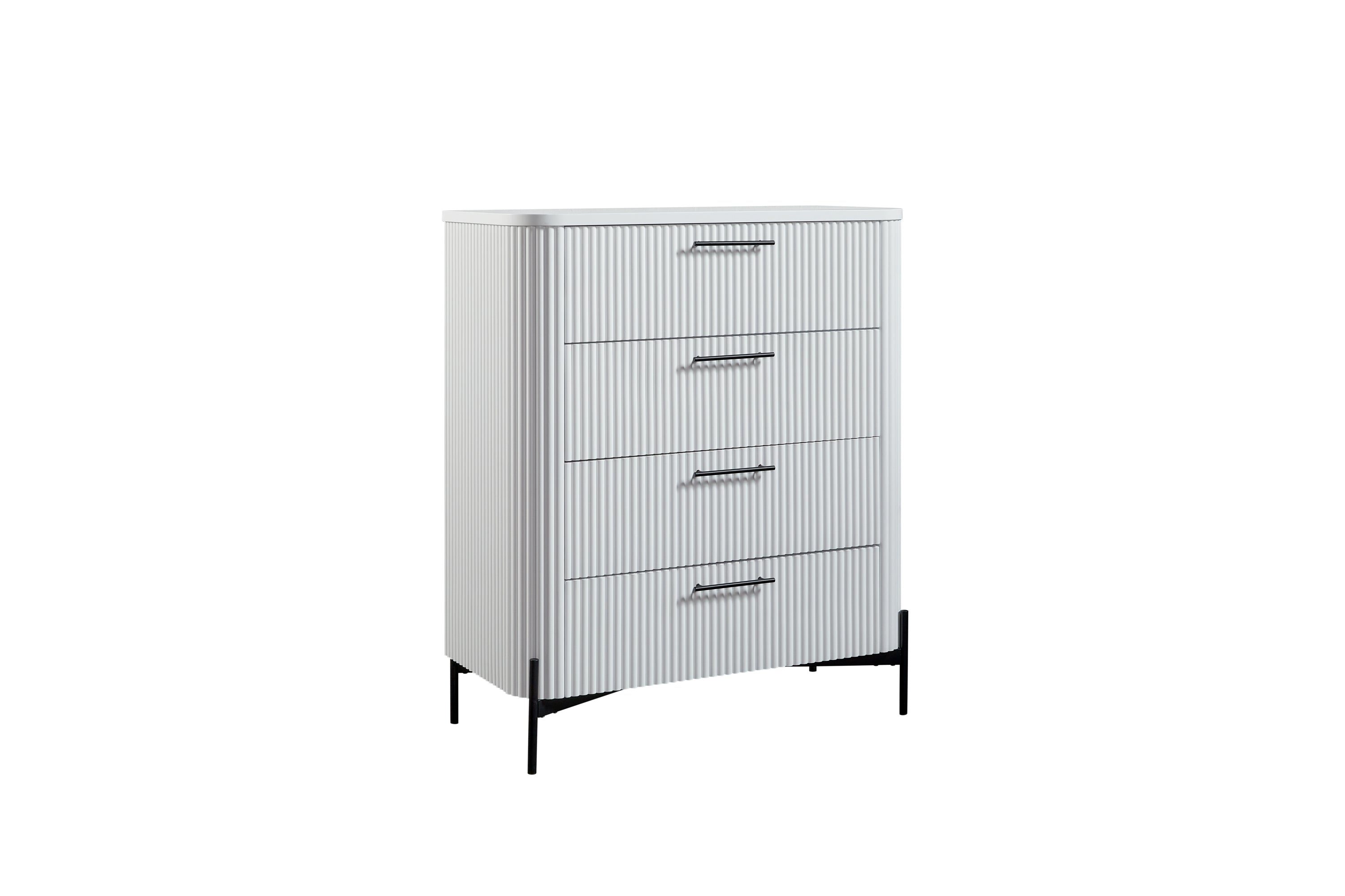 4 Drawer Chest - White