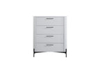 4 Drawer Chest - White