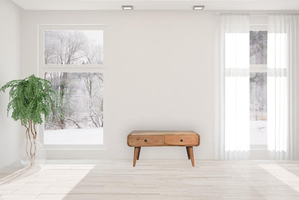 Sonata Oak Solid Wood Coffee Table with Timeless Design.