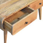 Sonata Oak Solid Wood Coffee Table with Timeless Design.