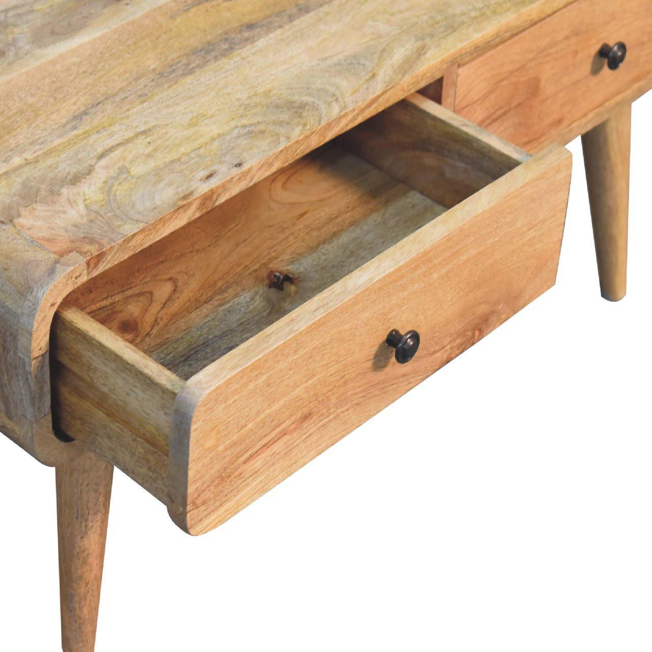 Sonata Oak Solid Wood Coffee Table with Timeless Design.