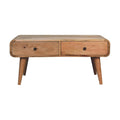 Sonata Oak Solid Wood Coffee Table with Timeless Design.