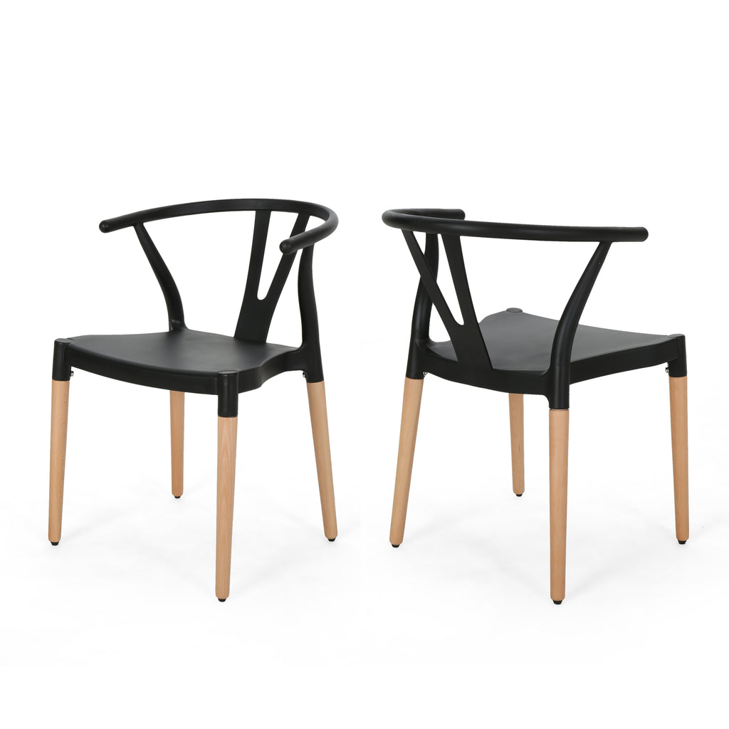 PLASTIC DINING CHAIR(set of 2) - Groovy Boardz
