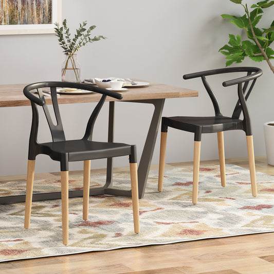 PLASTIC DINING CHAIR(set of 2) - Groovy Boardz