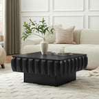 Square Lift-Top Coffee Table with Solid Wood Frame and Hidden Storage Coffee Table