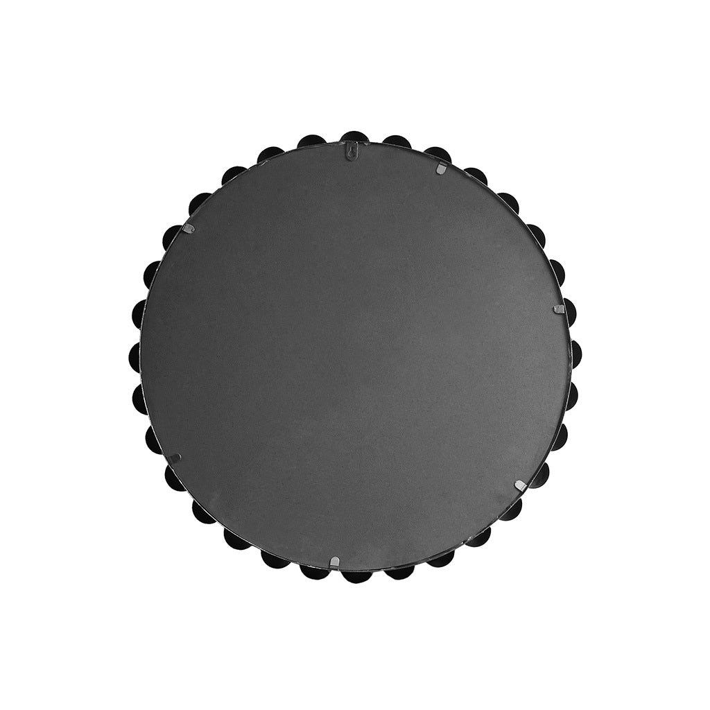 Beaded Round Wall Mirror 27"D