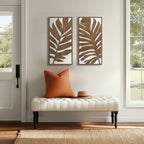 Birch Botanical Two-tone Wood Panel Wall Décor Set Wall Decor